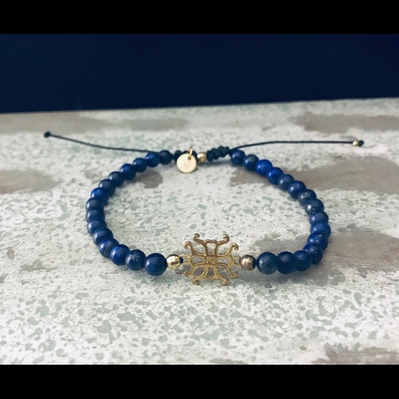 Rustic Cuff Waverly Stone Slider - Navy - Picture 2 of 5